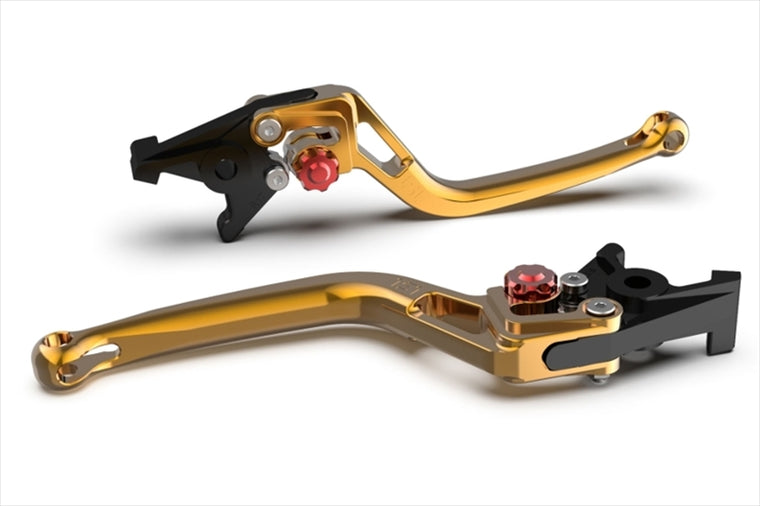 【エルエスエル】BOWレバー ゴールド/レッド BONNEVILLE T100 01-15/SCRAMBLER 06-15/THRUXTON 900 05-18 200B-L26RGORT