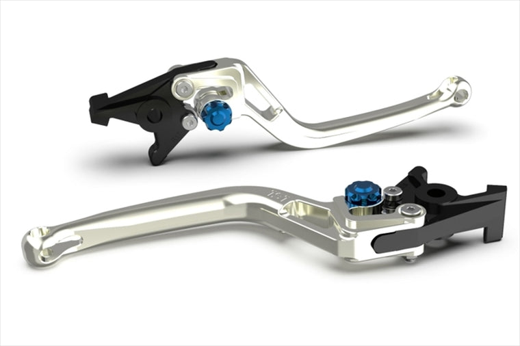 【エルエスエル】BOWレバー シルバー/ブルー BONNEVILLE T100 01-15/SCRAMBLER 06-15/THRUXTON 900 05-18 200B-L26RSIBL