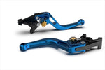 【エルエスエル】BOWショートレバー ブルー/ゴールド BONNEVILLE T100 01-15/SCRAMBLER 06-15/THRUXTON 900 05-18 200BSL26RBLGO