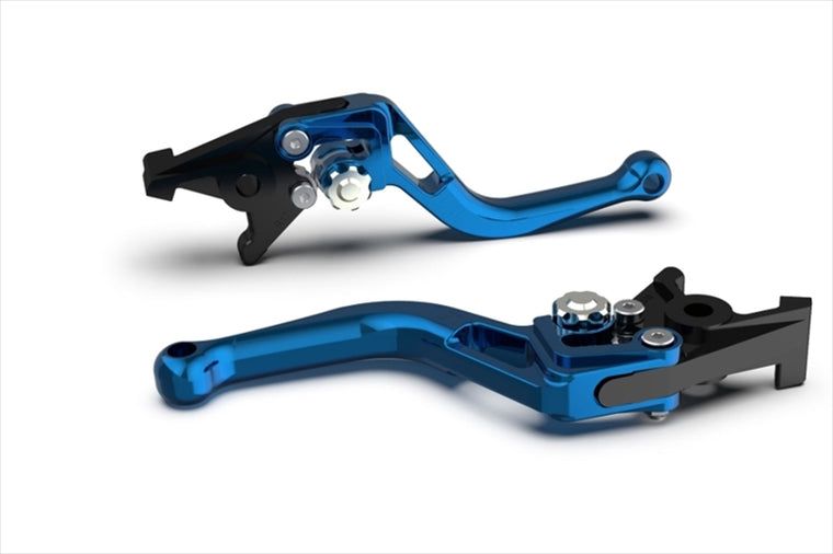 【エルエスエル】BOWショートレバー ブルー/シルバー BONNEVILLE T100 01-15/SCRAMBLER 06-15/THRUXTON 900 05-18 200BSL26RBLSI