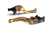 【エルエスエル】BOWショートレバー ゴールド/レッド BONNEVILLE T100 01-15/SCRAMBLER 06-15/THRUXTON 900 05-18 200BSL26RGORT