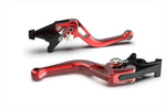 【エルエスエル】BOWショートレバー レッド/シルバー BONNEVILLE T100 01-15/SCRAMBLER 06-15/THRUXTON 900 05-18 200BSL26RRTSI