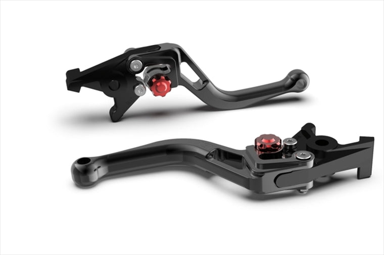 【エルエスエル】BOWショートレバー ブラック/レッド BONNEVILLE T100 01-15/SCRAMBLER 06-15/THRUXTON 900 05-18 200BSL26RSWRT