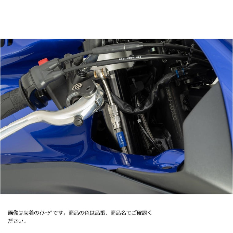 SWAGE-LINE PRO(スウェッジラインプロ) | Fホースキット バイピース ステンB/クリア | BTP382FB | YZF-R7 22-25