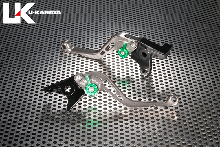 U-KANAYA(ユーカナヤ) | レバーセット STD/ショート TI/GN | SU061-035-0206 | GSX-8S 23/GSX-8R