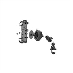 RAM MOUNTS(ラムマウント) | クイックグリップ 防振クレイドルホルダー M ＆U字クランプベース ショートアーム  φ12.7-31.75mm対応 1インチボール  Vibe-Safe  | RAM-B-149Z-A-PD4-462 | RAM-B-149Z-A-PD4-462