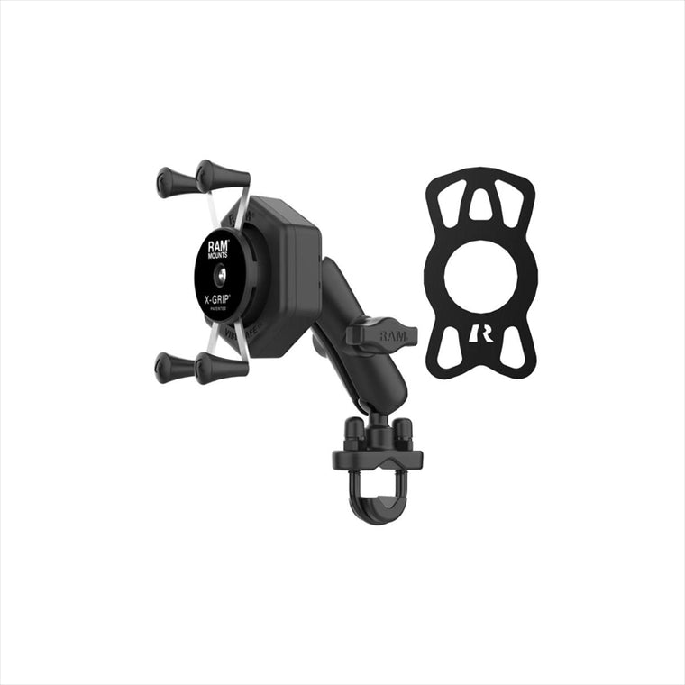 RAM MOUNTS(ラムマウント)防振Xグリップ S ＆U字クランプベースセット 標準アーム φ12.7-31.75mm対応 1インチボール Vibe-Safe RAM-B-149Z-UN7-462