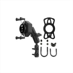 RAM MOUNTS(ラムマウント)防振Xグリップ S ＆マスターシリンダークランプセット 標準アーム U字ボルト付 1インチボール Vibe-Safe RAM-B-174-UN7-462