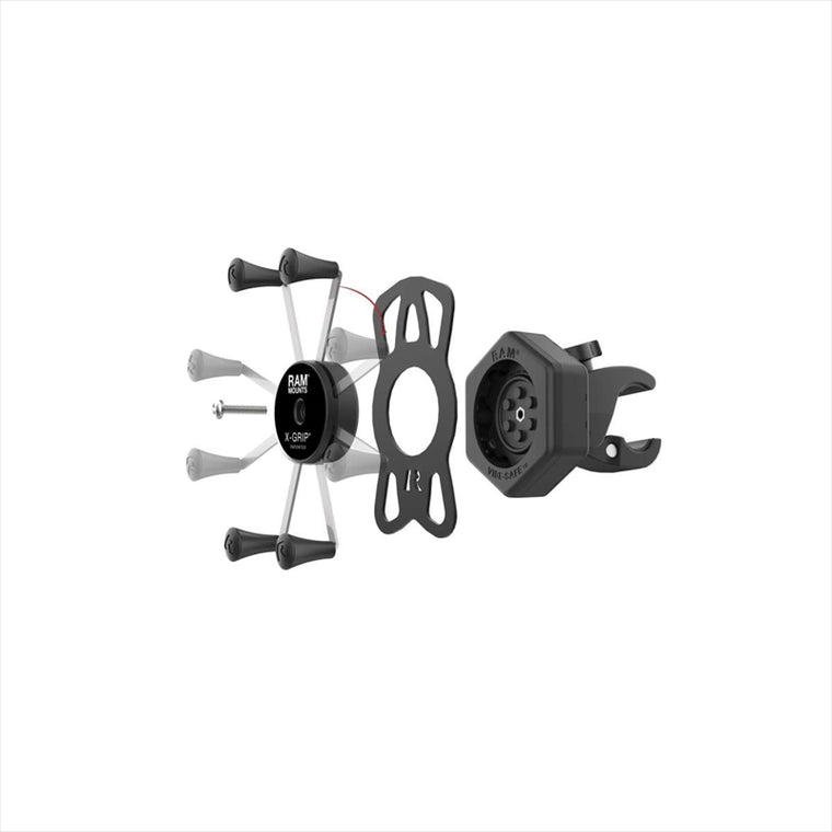 RAM MOUNTS(ラムマウント)防振Xグリップ M ＆タフクロー S セット φ15.9-28.9mm対応 一体式 Vibe-Safe RAM-HOL-UN10-462-400