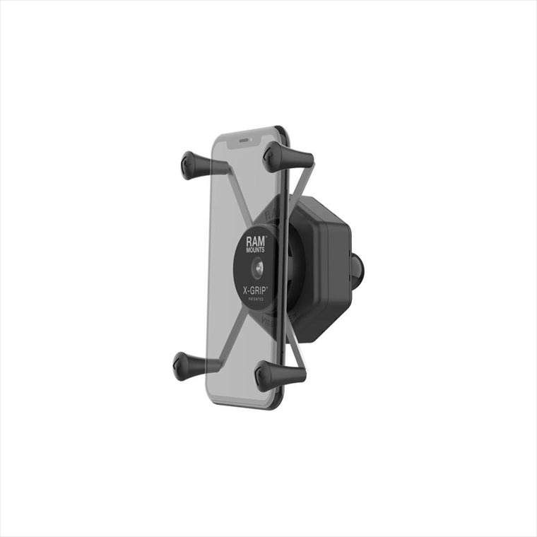 RAM MOUNTS(ラムマウント)防振Xグリップ M スマホホルダー テザー付 1インチボール Vibe-Safe RAM-HOL-UN10B-462