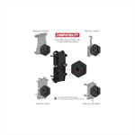 RAM MOUNTS(ラムマウント) | 防振アダプター付タフクロー S  φ15.9-28.9mm対応 ボール無  Vibe-Safe  | RAP-400-462NPT | RAP-400-462NPT
