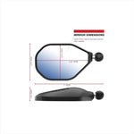 ラムマウント｜タフミラー(右側) 単品 1インチボール｜RAM-B-465RU