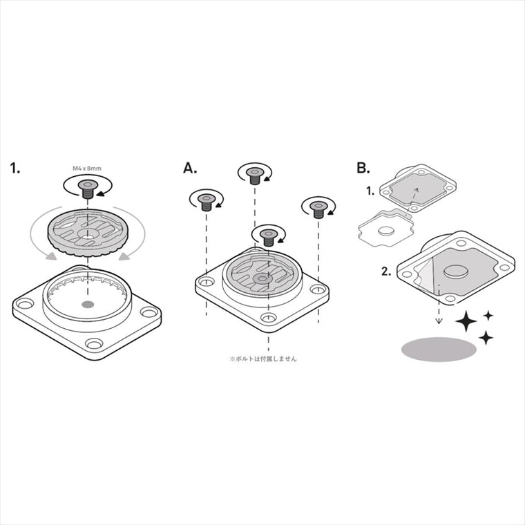 ビーライン｜Moto II AMPSホールベース｜MNT3.0_AMPS