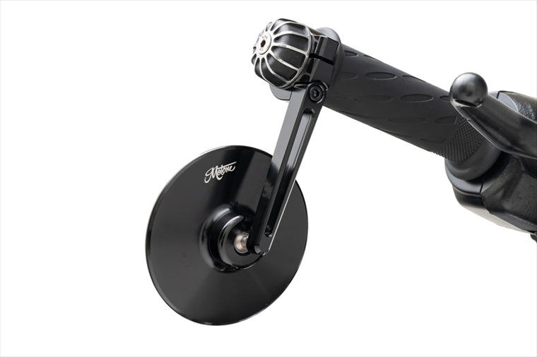 MOTONE CUSTOMS(モートーン)バーエンドミラー TURISMO 100mm 1個MRR002