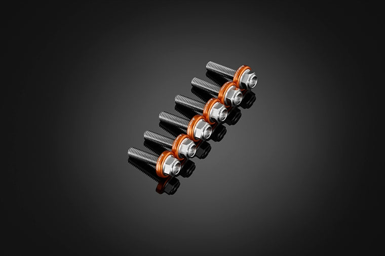 BIKERS(バイカーズ)｜スクリーン用 ステンレスボルト 6個 オレンジゴールド｜C0424-OGD