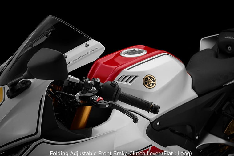 BIKERS(バイカーズ)｜レバーセット 可倒式 フラットタイプ ブラック｜Y0390-BLK