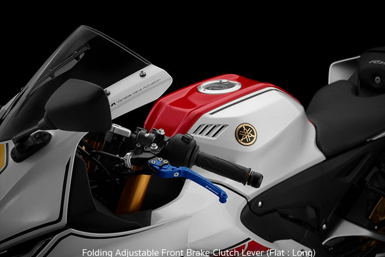 BIKERS(バイカーズ)｜レバーセット 可倒式 フラットタイプ ブルー｜Y0390-BLU