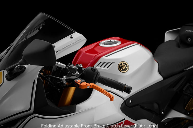 BIKERS(バイカーズ)｜レバーセット 可倒式 フラットタイプ オレンジゴールド｜Y0390-OGD