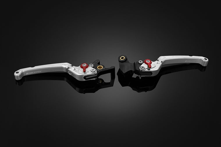 BIKERS(バイカーズ)｜レバーセット 可倒式 フラットタイプ シルバー｜Y0390-SLV