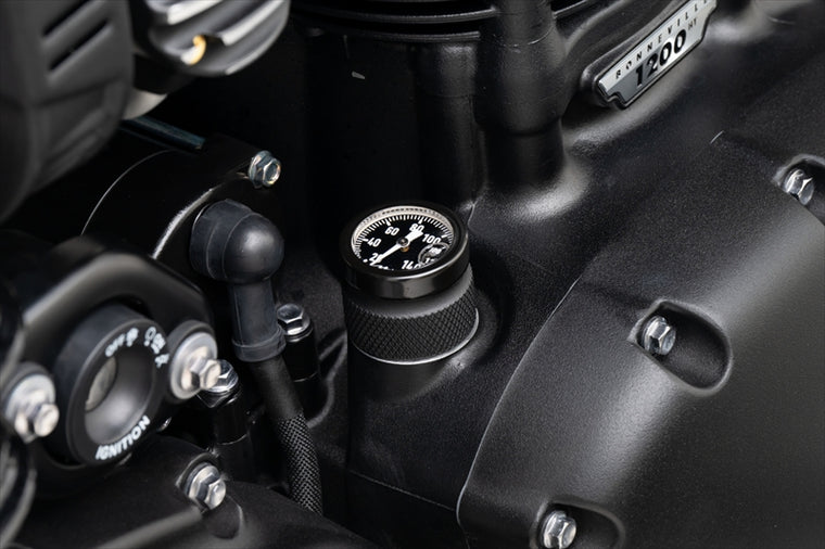 MOTONE CUSTOMS(モートーン)｜油温計 オイルフィラーキャップ °C｜LC-MMU621-C