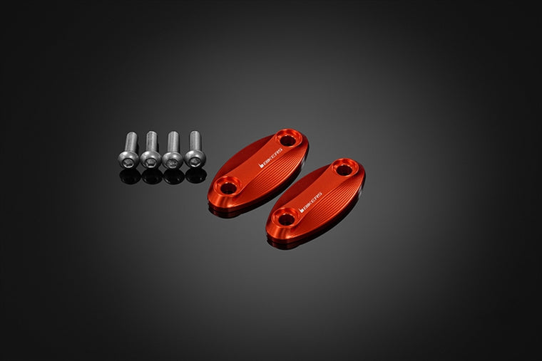 BIKERS(バイカーズ)｜ミラーホールカバー オレンジ｜H0890-ORG