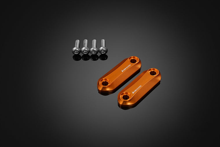 BIKERS(バイカーズ)｜ミラーホールカバー オレンジゴールド｜K0486-OGD