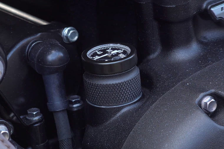 MOTONE CUSTOMS(モートーン)｜油温計 オイルフィラーキャップ °C｜AC-MMU621-C