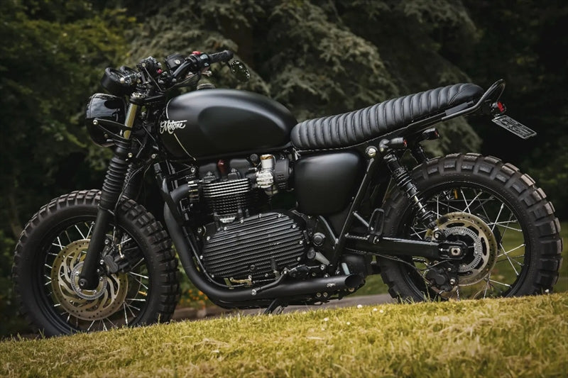 MOTONE CUSTOMS(モートーン) シート VIPER MK.II リブ ブラック MSM038