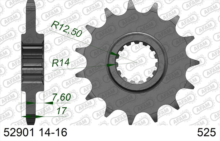 AFAM(アファム)｜Fスプロケット 525-14｜52901-14