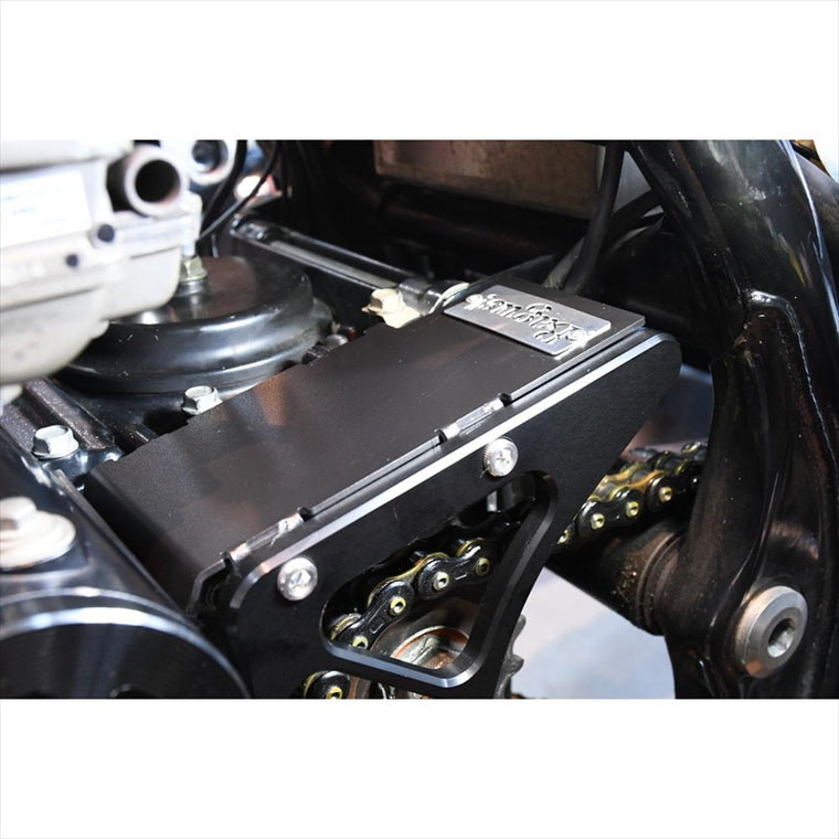バグースモーターサイクル｜どろよけ君 フロントスプロケットカバー用オプションパーツ｜BG-FSMG03BK