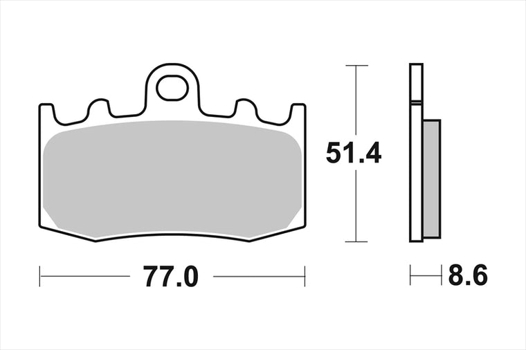 BREMBO SERIE ORO(ブレンボ セリエオロ) | セリエオロ ブレーキパッド SA | 07BB26SA