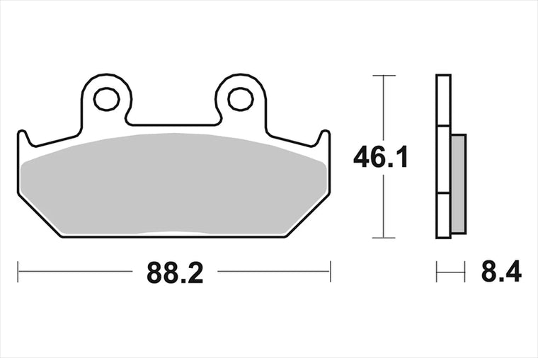 BREMBO SERIE ORO(ブレンボ セリエオロ)｜セリエオロ ブレーキパッド SA｜07HO23SA