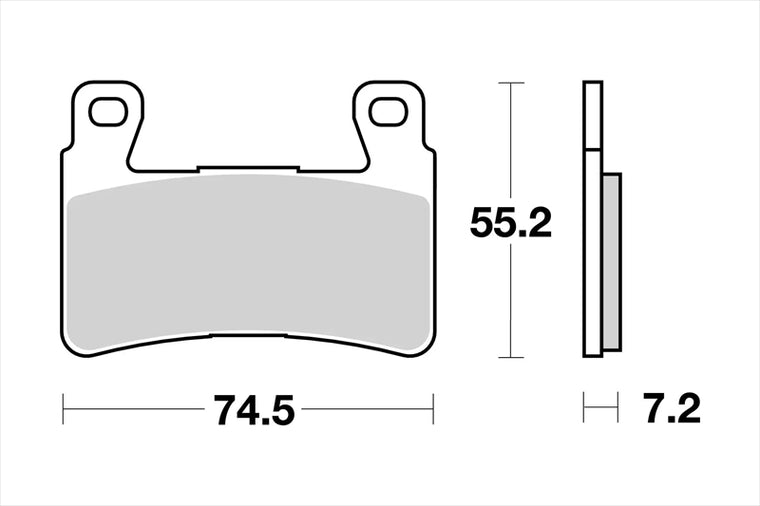 BREMBO SERIE ORO(ブレンボ セリエオロ)｜セリエオロ ブレーキパッド SA｜07HO45SA
