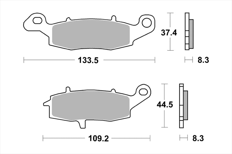BREMBO SERIE ORO(ブレンボ セリエオロ)｜セリエオロ ブレーキパッド SA｜07KA18SA