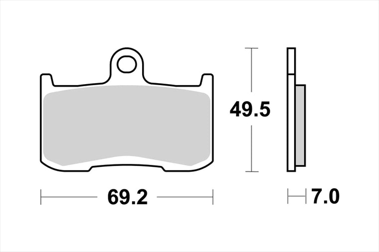 BREMBO SERIE ORO(ブレンボ セリエオロ)｜セリエオロ ブレーキパッド SA｜07KA23SA