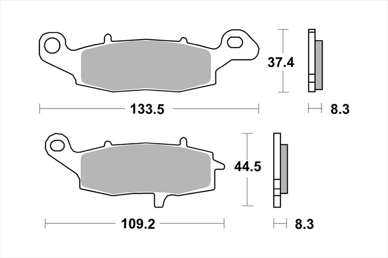 BREMBO SERIE ORO(ブレンボ セリエオロ)｜セリエオロ ブレーキパッド LA｜07KA19LA
