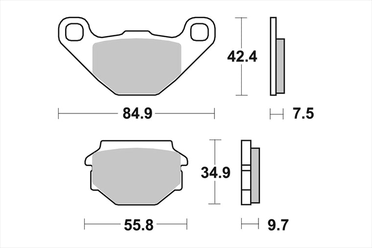 BREMBO SERIE ORO(ブレンボ セリエオロ) | セリエオロ ブレーキパッド CC | 07014CC