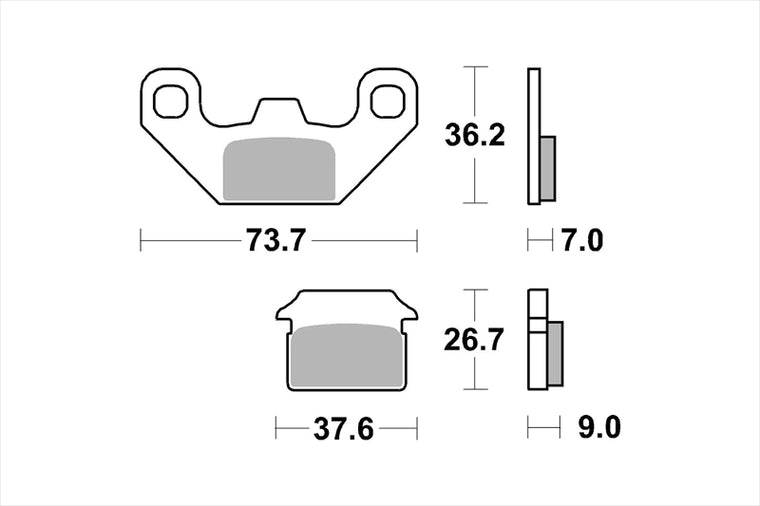BREMBO SERIE ORO(ブレンボ セリエオロ) | セリエオロ ブレーキパッド CC | 07099CC