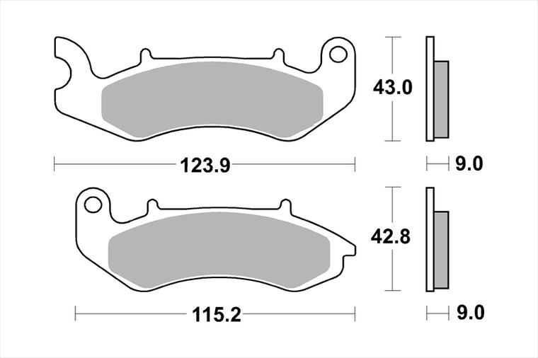 BREMBO SERIE ORO(ブレンボ セリエオロ) | セリエオロ ブレーキパッド CC | 07115CC