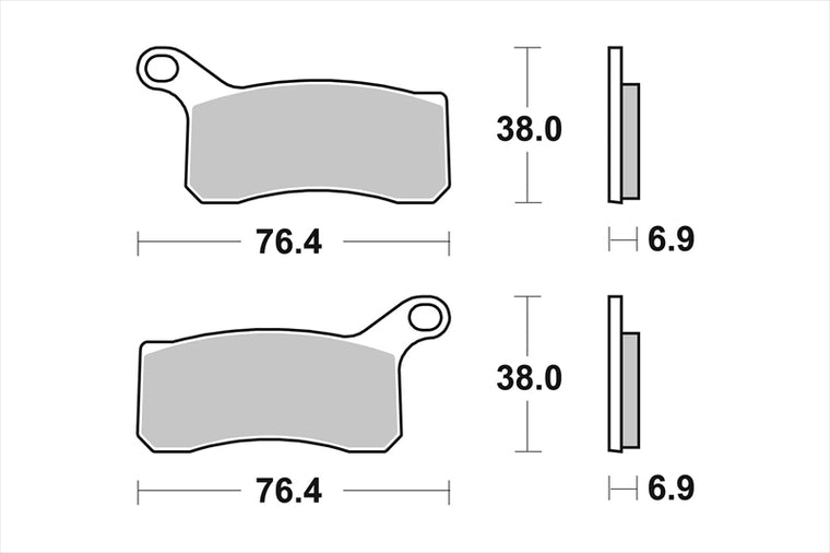 BREMBO SERIE ORO(ブレンボ セリエオロ) | セリエオロ ブレーキパッド SX | 07GR07SX