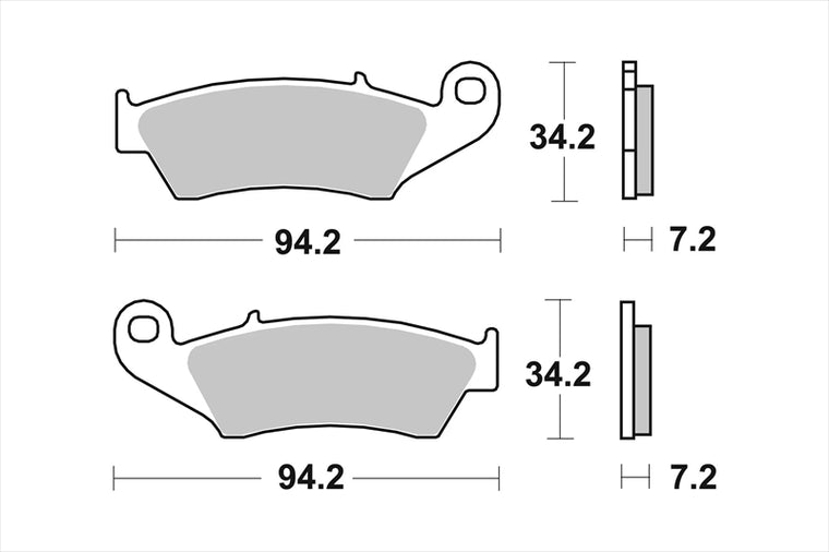 BREMBO SERIE ORO(ブレンボ セリエオロ)｜セリエオロ ブレーキパッド SX｜07KA17SX