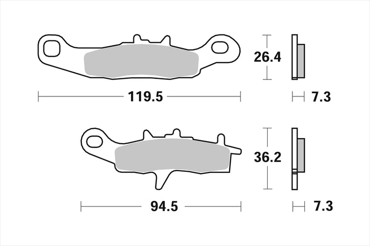 BREMBO SERIE ORO(ブレンボ セリエオロ) | セリエオロ ブレーキパッド SX | 07KA22SX