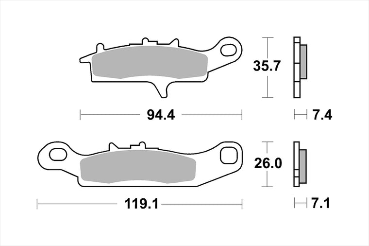 BREMBO SERIE ORO(ブレンボ セリエオロ) | セリエオロ ブレーキパッド SX | 07KA25SX