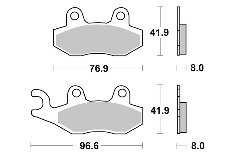 BREMBO SERIE ORO(ブレンボ セリエオロ) | セリエオロ ブレーキパッド SX | 07SU12SX