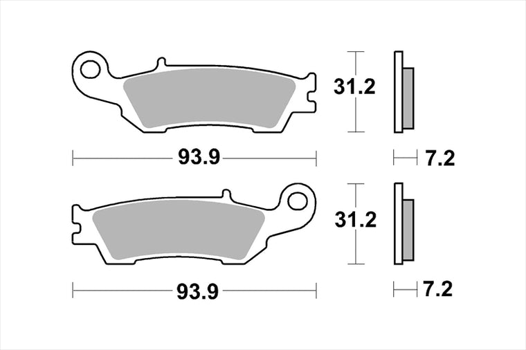 BREMBO SERIE ORO(ブレンボ セリエオロ) | セリエオロ ブレーキパッド SX | 07YA47SX