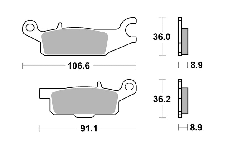 BREMBO SERIE ORO(ブレンボ セリエオロ) | セリエオロ ブレーキパッド SX | 07YA51SX
