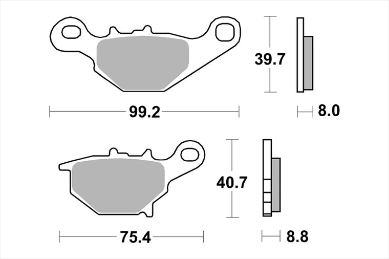 BREMBO SERIE ORO(ブレンボ セリエオロ) | セリエオロ ブレーキパッド SD | 07SU31SD