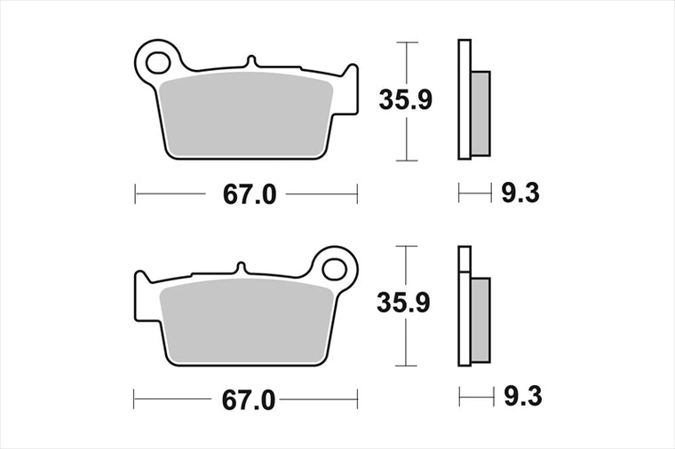 BREMBO SERIE ORO(ブレンボ セリエオロ)｜セリエオロ ブレーキパッド SD｜07YA41SD