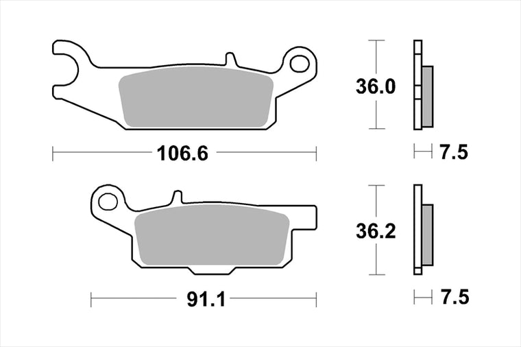 BREMBO SERIE ORO(ブレンボ セリエオロ) | セリエオロ ブレーキパッド SD | 07YA48SD