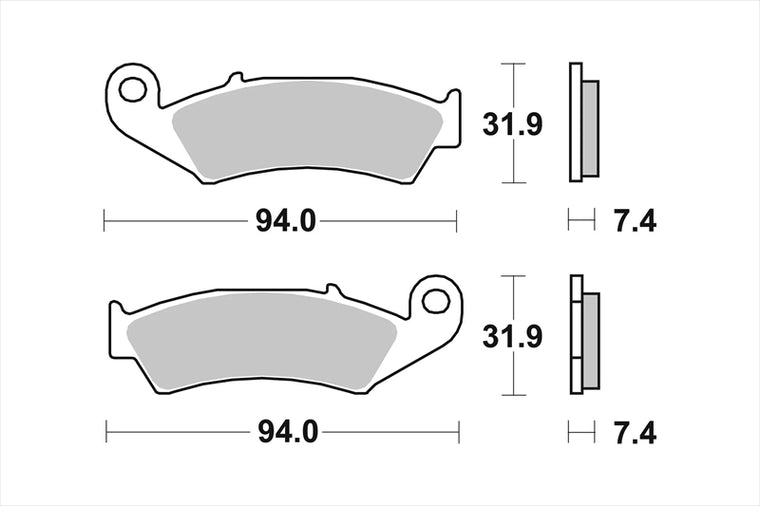BREMBO SERIE ORO(ブレンボ セリエオロ) | セリエオロ ブレーキパッド TT | 07HO25TT